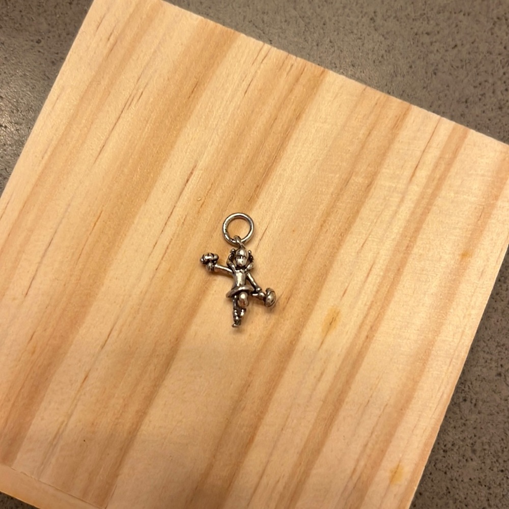 Cheerleader Charm-sterling silver